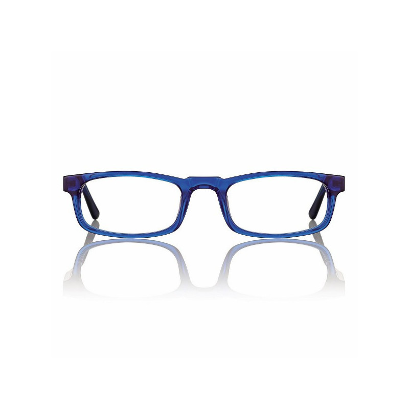 MONTURE DEMI LUNE BLEU BRILLANT ACETATE 50 20 145 PRIX NET